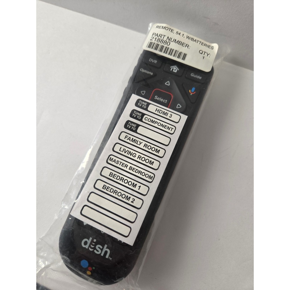 Dish Network 54.1 Voice Remote Control Google Assistant Part 218880 New
